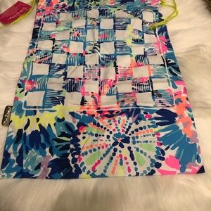 NWT Lilly Pulitzer Game Board Drawstring Bag